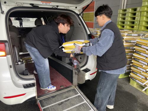 농협 지정기탁, 사회복지기관 백미 배분사업